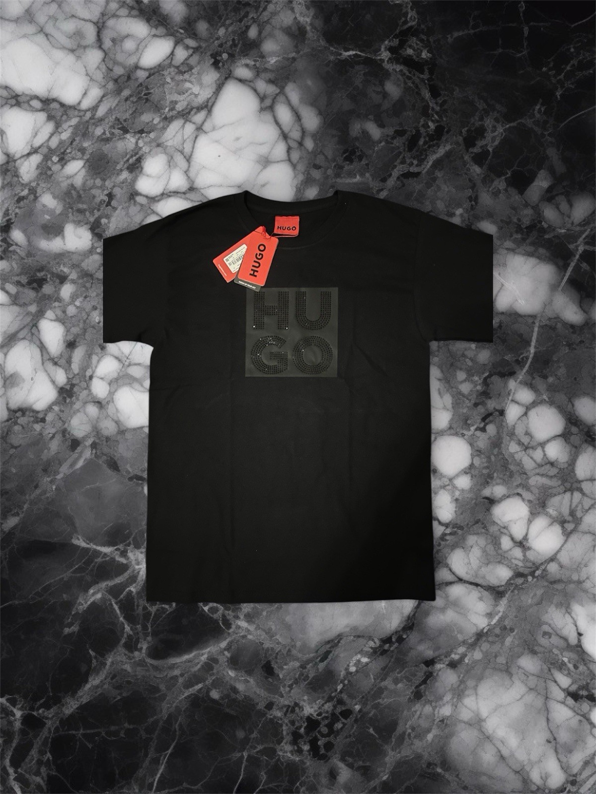 hugo boss t shirt men medium Black