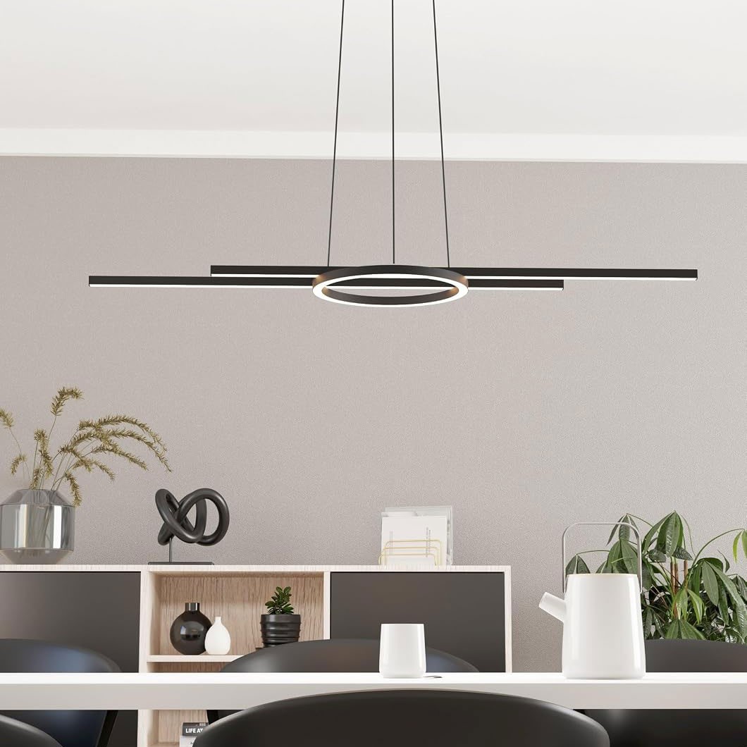 Eglo Smart LED Pendant Light Black 116 cm 17 W CCT Dimmable Bluetooth ZigBee App - Image 2