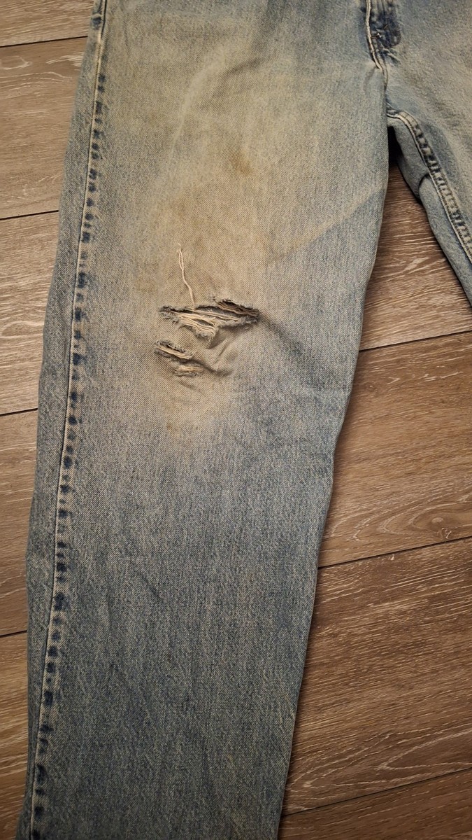 Vtg 1991 Levi's SilverTab Baggy Jeans 34x32 90s Skater Distressed