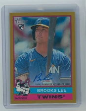 2025 Topps Heritage Chrome Brooks Lee Real One Gold Refractor Rookie Auto 38/50