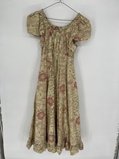 Ulla Johnson Nanette Fit Flare Puff Sleeve Midi Dress Size 6 Autumn Winter 2022