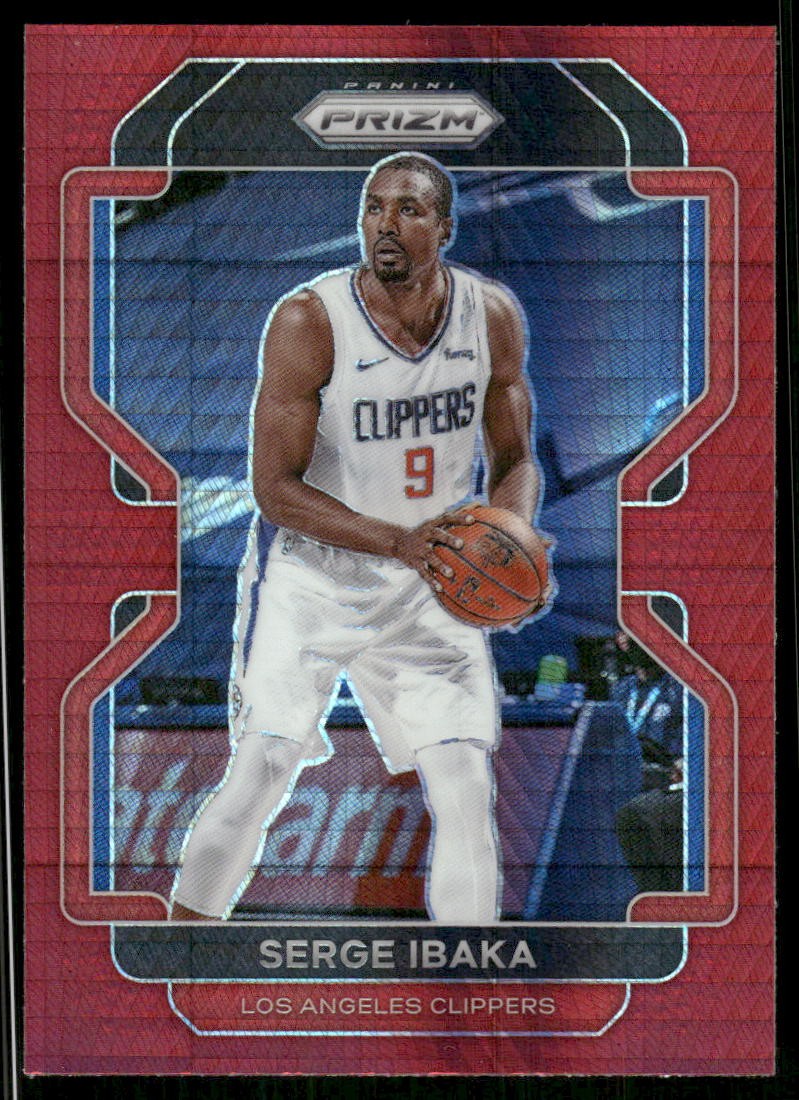 2021-22 Panini Prizm #18 Serge Ibaka Hyper Red SSP