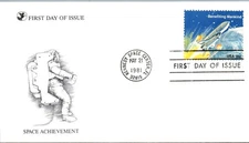 U.S. FIRST DAY COVER READER'S DIGEST SERIES 1980-1985 - SPACE ACHIEVEMENT TYPE 7