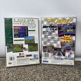 Daytona USA And Pga Tour Sega Saturn Game Lot Tested
