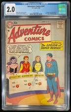 Adventure Comics #247 DC 1958 1st Appearance Legion Of Super Heroes CGC 2.0