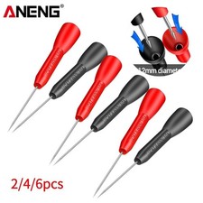 2/4/6Pcs 10A 600V Multimeter Test Probe Insulation Piercing Needle Pin Leads