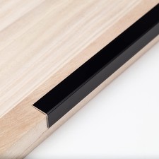 Matte Black Aluminum Peel and Stick L Molding Corner Guards with 90  Angle fo...