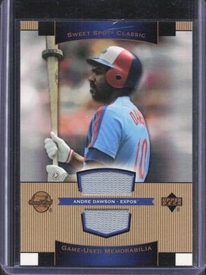 2003 Upper Deck Sweet Spot Classic Andre Dawson Game Used Jersey Expos