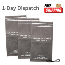 CRAFTSMAN Wet Dry Vac Filter Bags 3 Pack 2-2.5 Gallon Replacement CMXZVBE38737