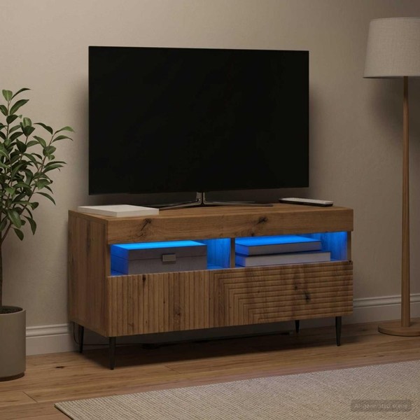 Led-Tv-Schrank Haarlem 81 X 35 X 43 Cm Artisan-Eiche-image