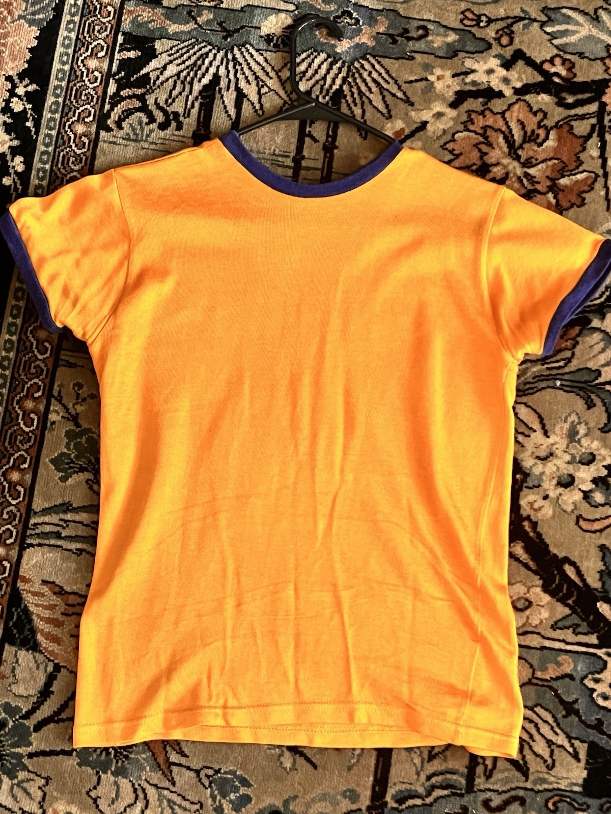 FILA Camicia canottaggio scuola superiore Durene floccata vintage anni 60 Central Hamilton