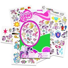 My Little Pony Temporary Tattoos - 75 Tattoos - Twilight Sparkle, Rainbow Dash,