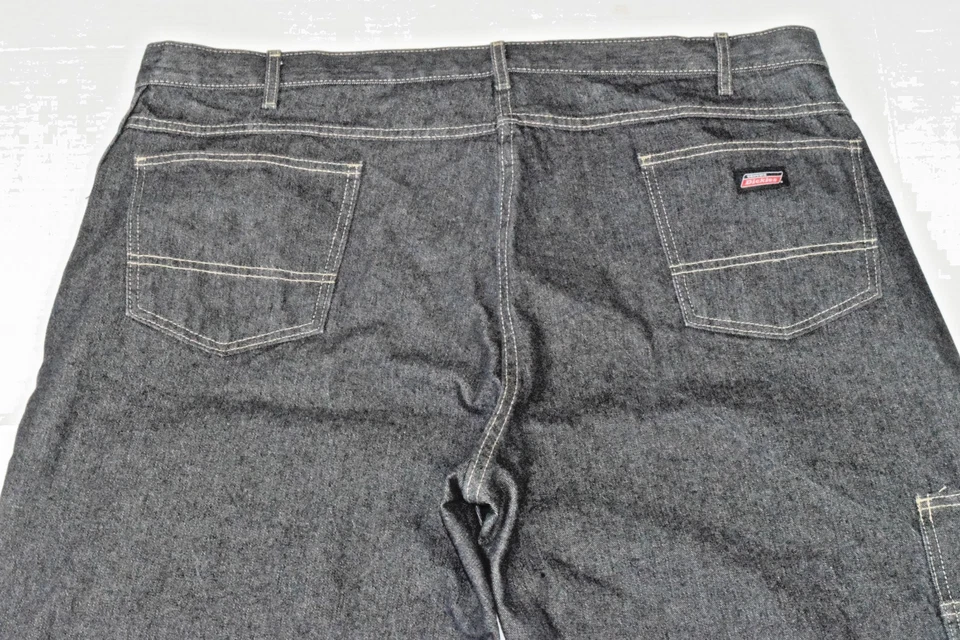 Vintage Carpenter Jeans Dickies Size 44 x 30 90s Charcoal Gray Relaxed Fit - Image 4 of 4
