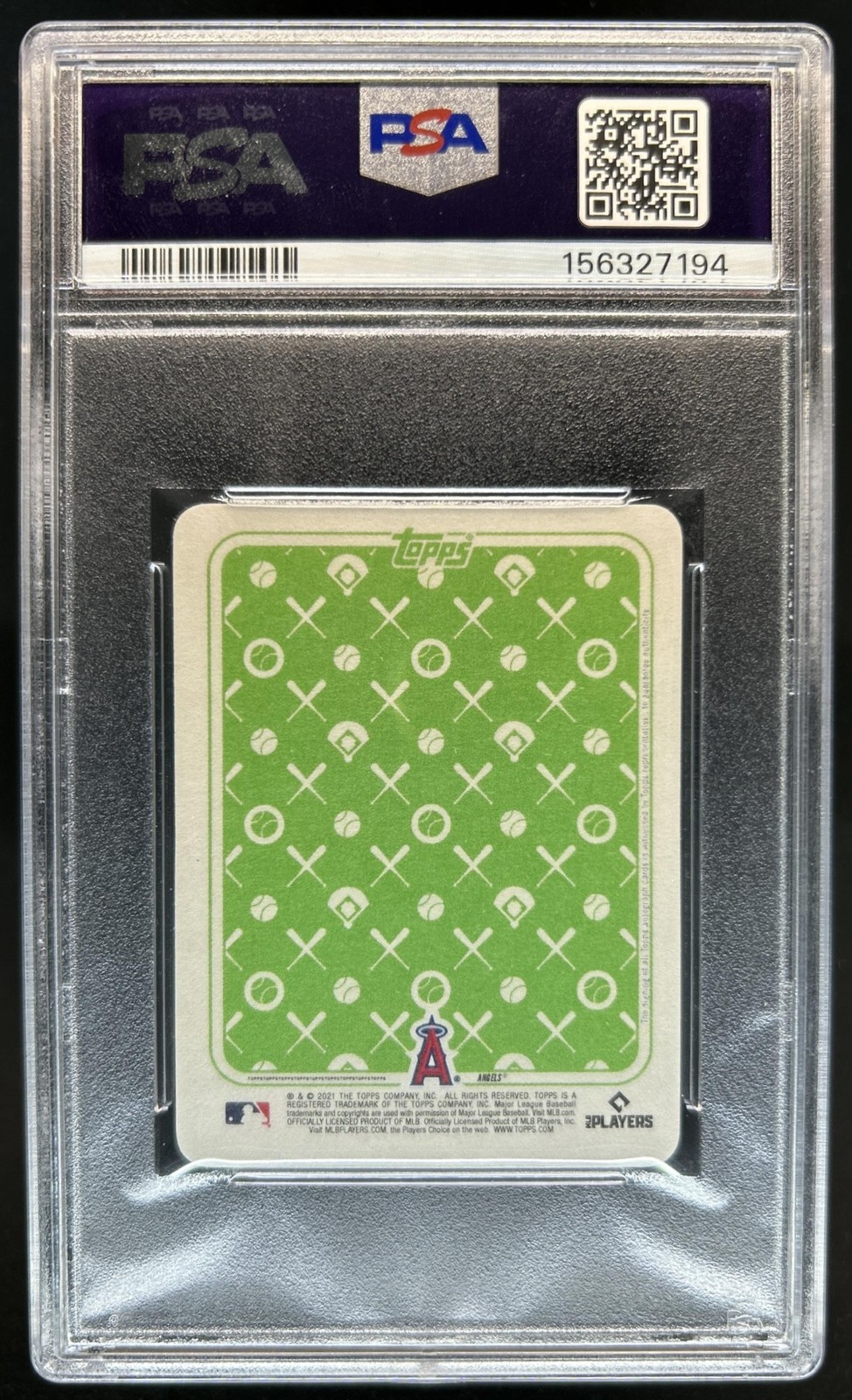 2021 Topps 1951 by Blake Jamieson Mike Trout Auto Green Back #/25 PSA 10 9 view 2
