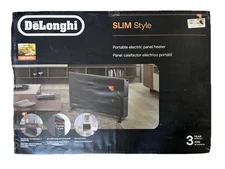 DeLonghi Convection Panel Heater, Full Room Quiet 1500W, Asphalt Gray