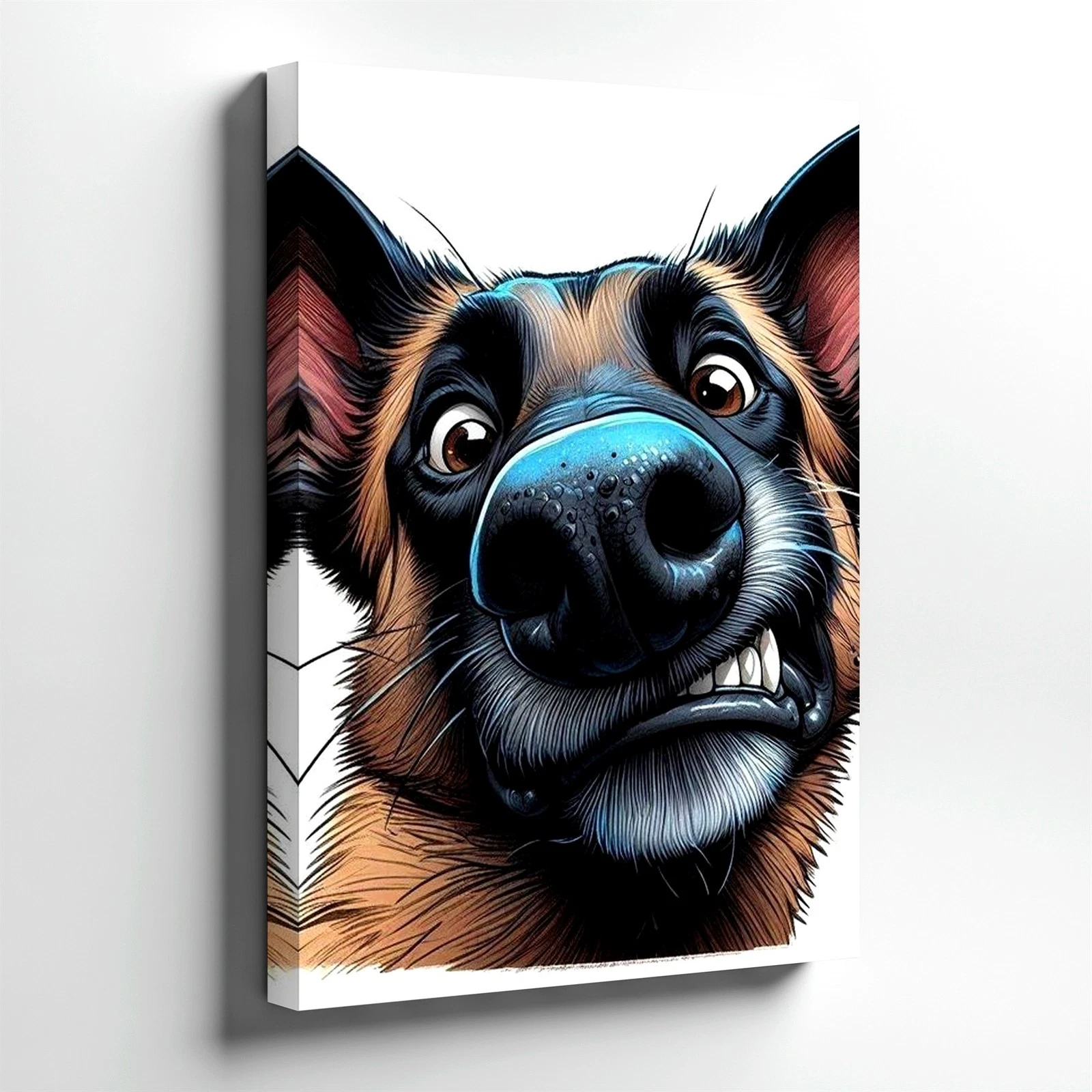 Wall Art Funny German Shepherd Dog Portrait Print Cartoon Pet Decor Poster Print
Opens in a new wind