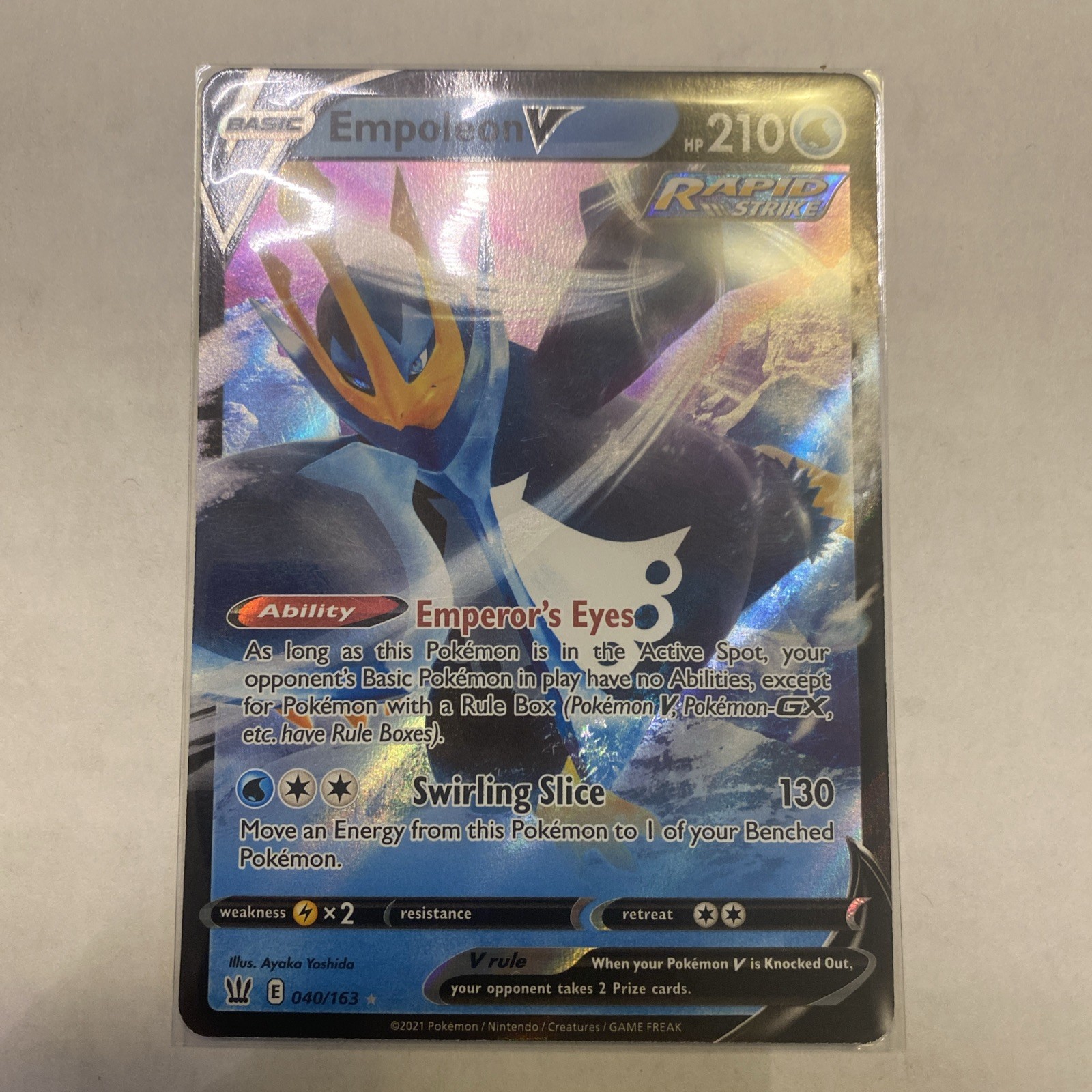 Empoleon V Ultra Rare SWSH05: Battle Styles 040/163 NM