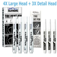 7Pcs Waterproof Permanent Paint Marker Pen For Car Tyre Tire Tread Rubber Metal