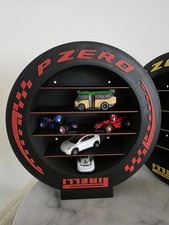F1 2026 inspired tyre sidewall Wall Shelf/ Table Shelf, Red • Kids Room Decor