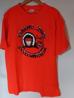 Vintage 90s Eskimo Joes Little Juke Joint Tshirt Orange Size Large
