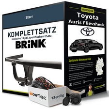 Für TOYOTA Auris Fliessheck Typ E18 Anhängerkupplung starr +eSatz 13pol 13- AHK