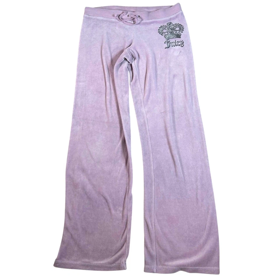 Vintage Juicy Couture Velour Tracksuit Set Hoodie M Pants Lilac Purple Small - Image 2 of 4