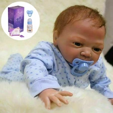 22in Handmade Realistic Reborn Baby Dolls Boy Vinyl Silicone Newborn Doll Gift