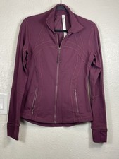 Lululemon Define Jacket Womens 8 Burgundy Ful...