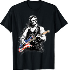 Abraham Lincoln Abe Lincoln Playing Guitar T-Shirt