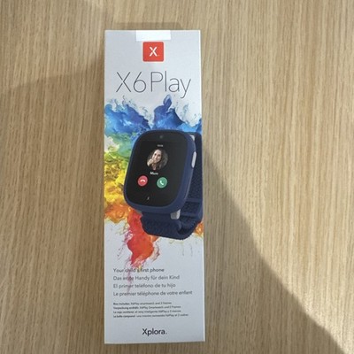 XPLORA X6 Play 2. Gen Blau Kinder-Smartwatch Nano-SIM GPS NEU&OVP