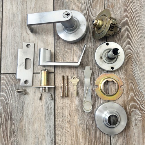 Schlage ND Classroom Lever Lock w/key Rhodes Handle Complete #1