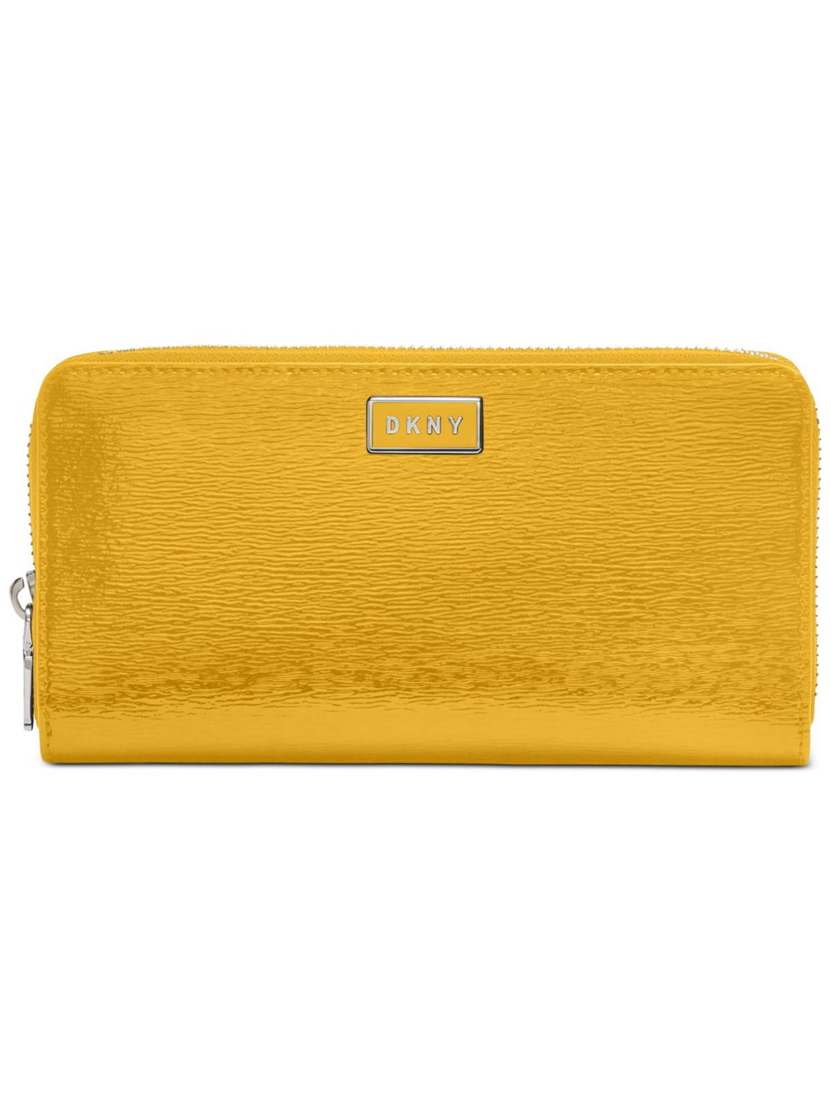 Женский кошелек DKNY из желтой искусственной кожи без бретелек на молнии 6990₽