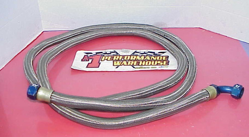 Goodridge 116" Stainless Hose with -12 AN Straight & 90° Crimp Fittings W31
