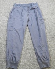 Grey's Anatomy Scrub Pants Womens Large Gray Jogger Cargo Nursing Pockets