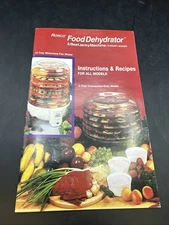 Ronco Food Dehydrator and Yogurt Maker Beef Jerky Machine Instruction and Re...