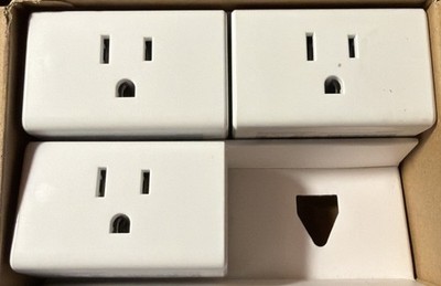 3 Pack: TP-Link Kasa Smart Wi-Fi Mini Plug Alexa, Google - White