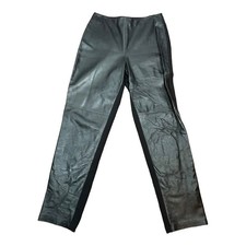 vintage Leather  Ribbed Stretch Pants 12 Retro Biker Punk Motorcycle J Harris