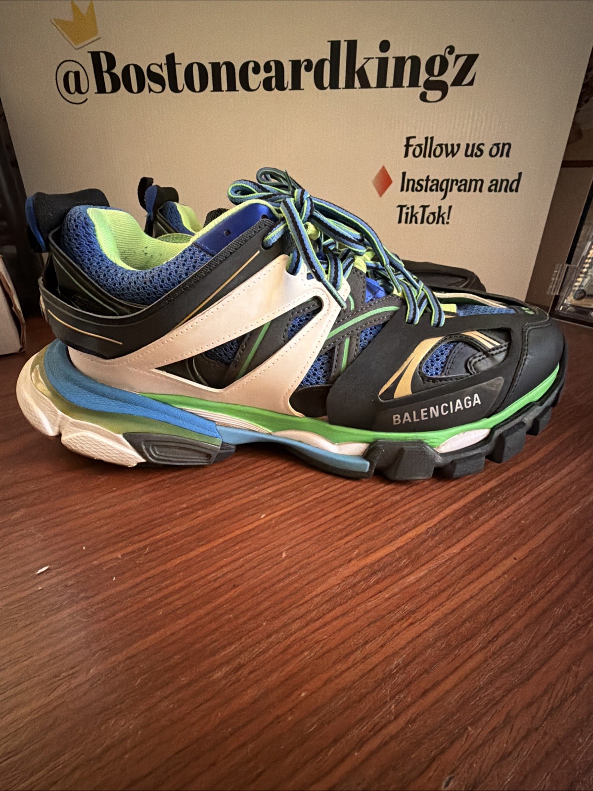 Balenciaga Track Runners Size 43 Men’s Lime Green