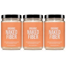 Naked Fiber Organic Baobab Powder Fiber Supplement 10.6oz Lot of 3