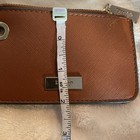 DUNE London Coin Purse Womens Light Brown Leather Gold Zip — photo 8