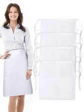 Unisex Bistro Chef Apron Waterproof Two Pockets Extra Long Waist 1 PCS