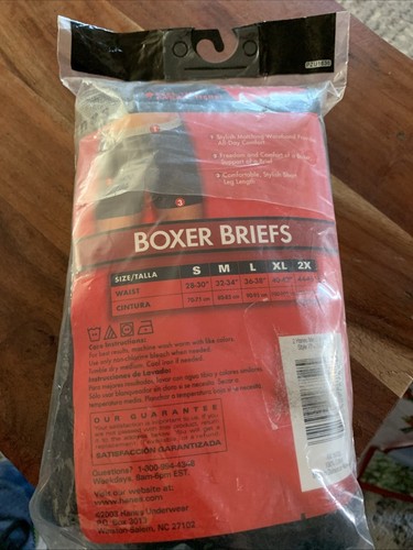 Mens Boxer Briefs 2XL Hanes 2 Pair 2003 - Picture 5 of 10