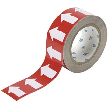 BRADY 91288 Arrow Tape,Red,4in W,90ft Roll L 3GTN9