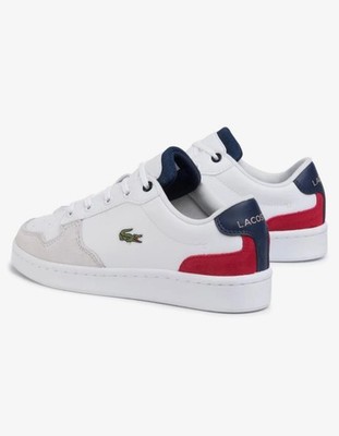Schuhe Sneaker Lacoste Court-Master 120 2 Weiß Blau Kinder