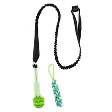 Indestructible Dog Spring Pole Tug of War Rope Toy Hanging Outdoor Exerciser
