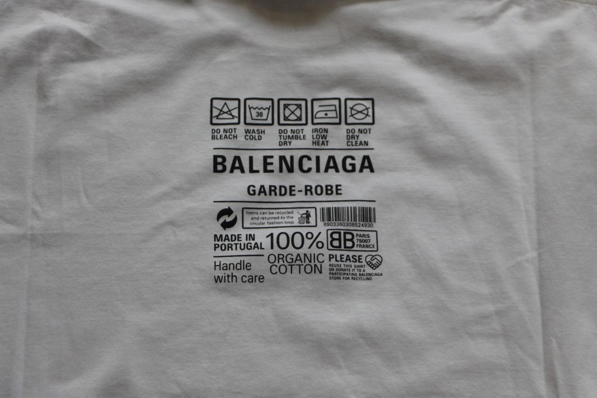 NWT AUTHENTIC Balenciaga White Cotton Unisex Garde-Robe