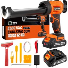 Electric Caulking Gun Cordless 4 speeds LED light 10oz sealing filling