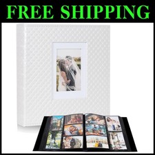 High Quality Leather Photo Album - 800 Photos, Button Design