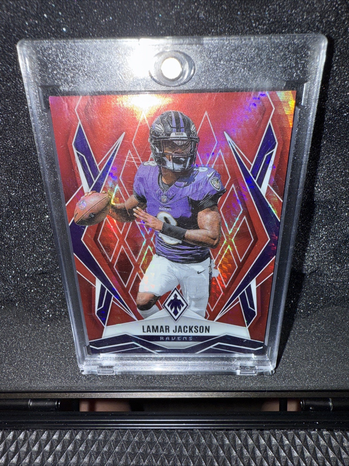 2025 Panini Phoenix - Lamar Jackson #144 Red Hyper /399