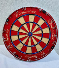 Vintage Budweiser Dartboard Metal Wire w/ Wall Mount Bracket & Screws 
